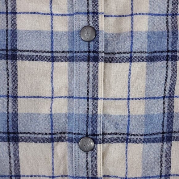 ibex Womens Size Small Taos Wool Blend Plaid Snap Button Long Sleeve Shirt - Picture 8 of 16